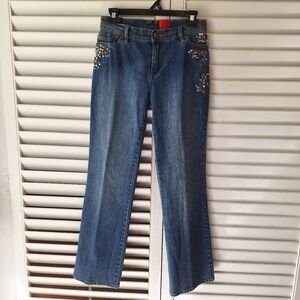Very Vera Jeans With Beads And Sequins